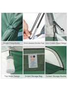 CAMEL CROWN 6-person dome camping tent, army green, view 18