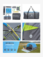 CAMEL 6-Person Manual Setup Tent - 833BANA542 -4