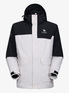 CAMEL Men's 3-in-1 Shell Jacket with Down Liner - A16CA6B027Y-hui+hei-1