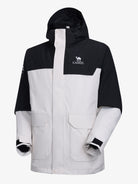 CAMEL Men's 3-in-1 Shell Jacket with Down Liner - A16CA6B027Y-hui+hei-2