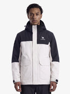 CAMEL Men's 3-in-1 Shell Jacket with Down Liner - A16CA6B027Y-hui+hei-5
