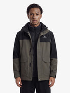 CAMEL Men's 3-in-1 Shell Jacket with Down Liner - A16CA6B027Y-lv+hei-4