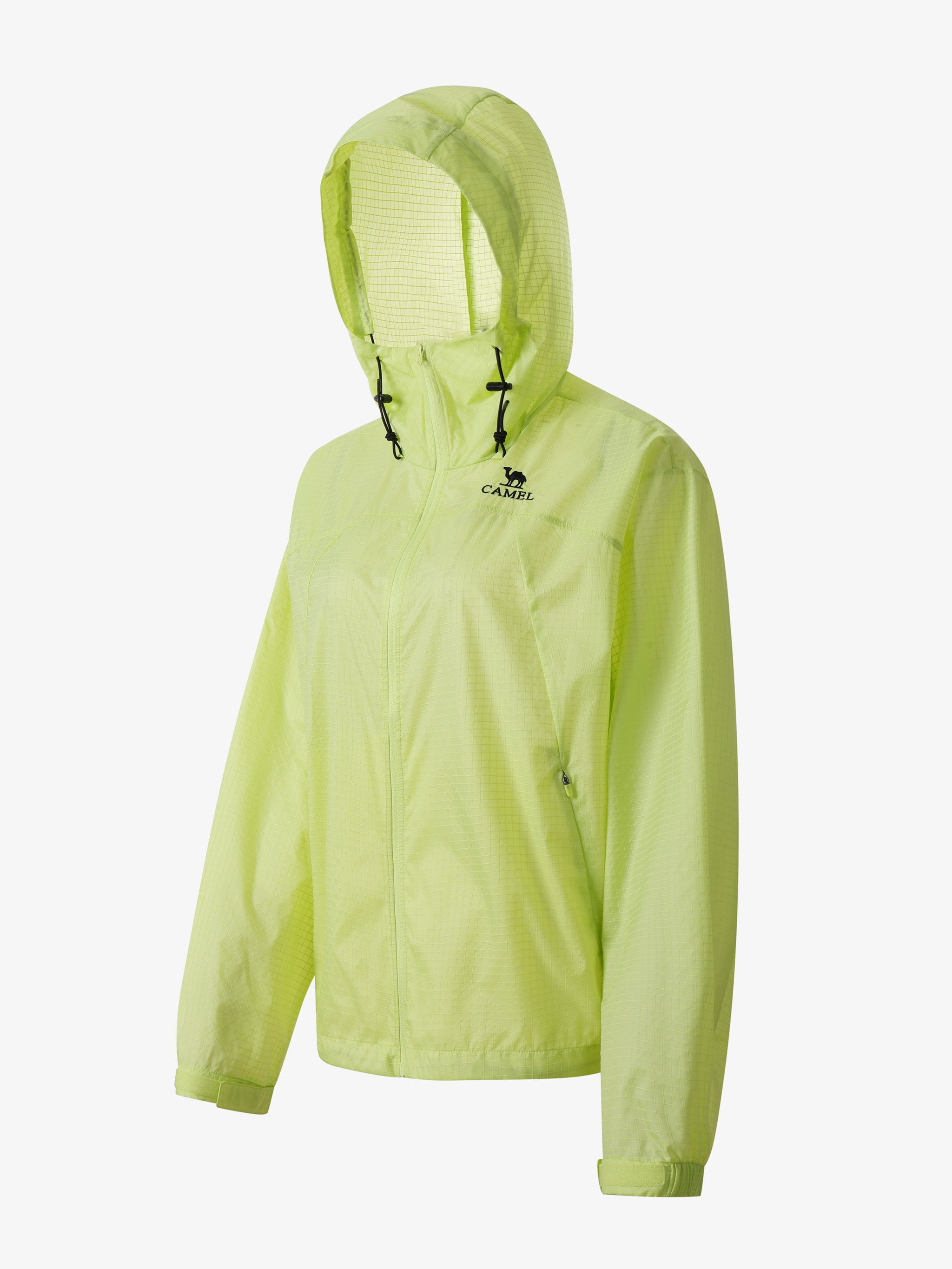 CAMEL Women's Lightweight Hooded Sun Jacket - A26BATR170-green2