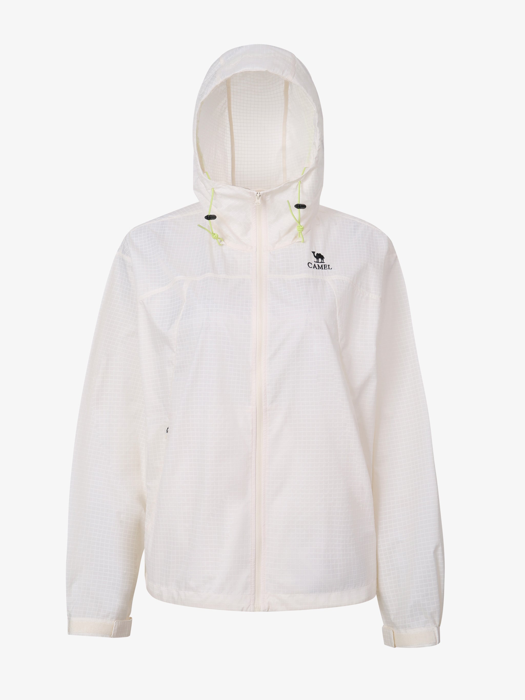 CAMEL Women's Lightweight Hooded Sun Jacket - A26BATR170-withe1