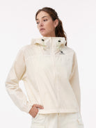 CAMEL Women's Lightweight Hooded Sun Jacket - A26BATR170-withe4