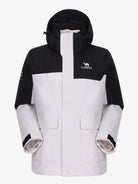 CAMEL Women's 3-in-1 Shell Jacket with Down Liner - A26CA6B050Y-bai+hei-1