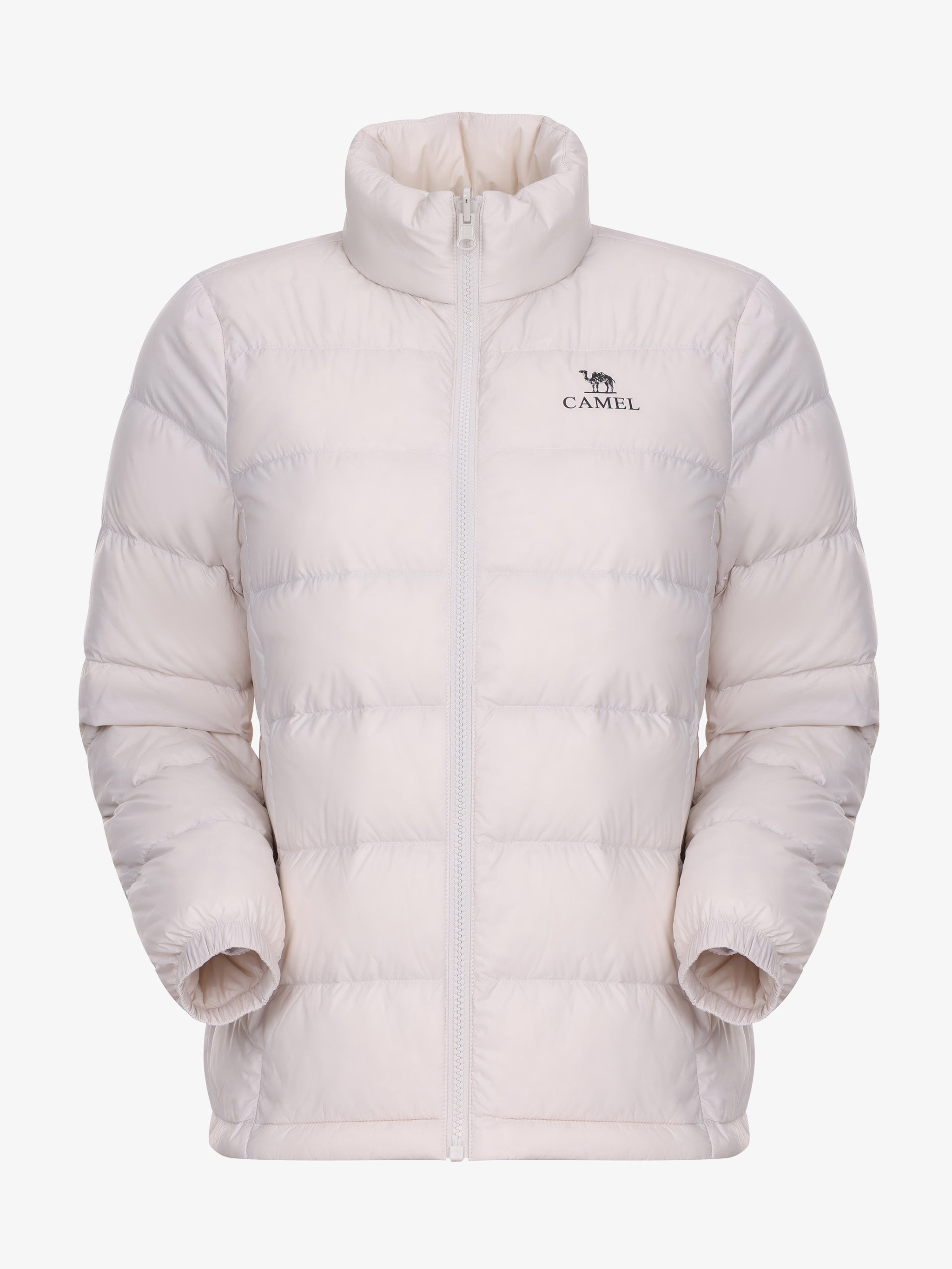 CAMEL Women's 3-in-1 Shell Jacket with Down Liner - A26CA6B050Y-bai+hei-4