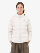 CAMEL Women's 3-in-1 Shell Jacket with Down Liner - A26CA6B050Y-bai+hei-8