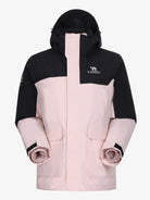 CAMEL Women's 3-in-1 Shell Jacket with Down Liner - A26CA6B050Y-fen+hei-1