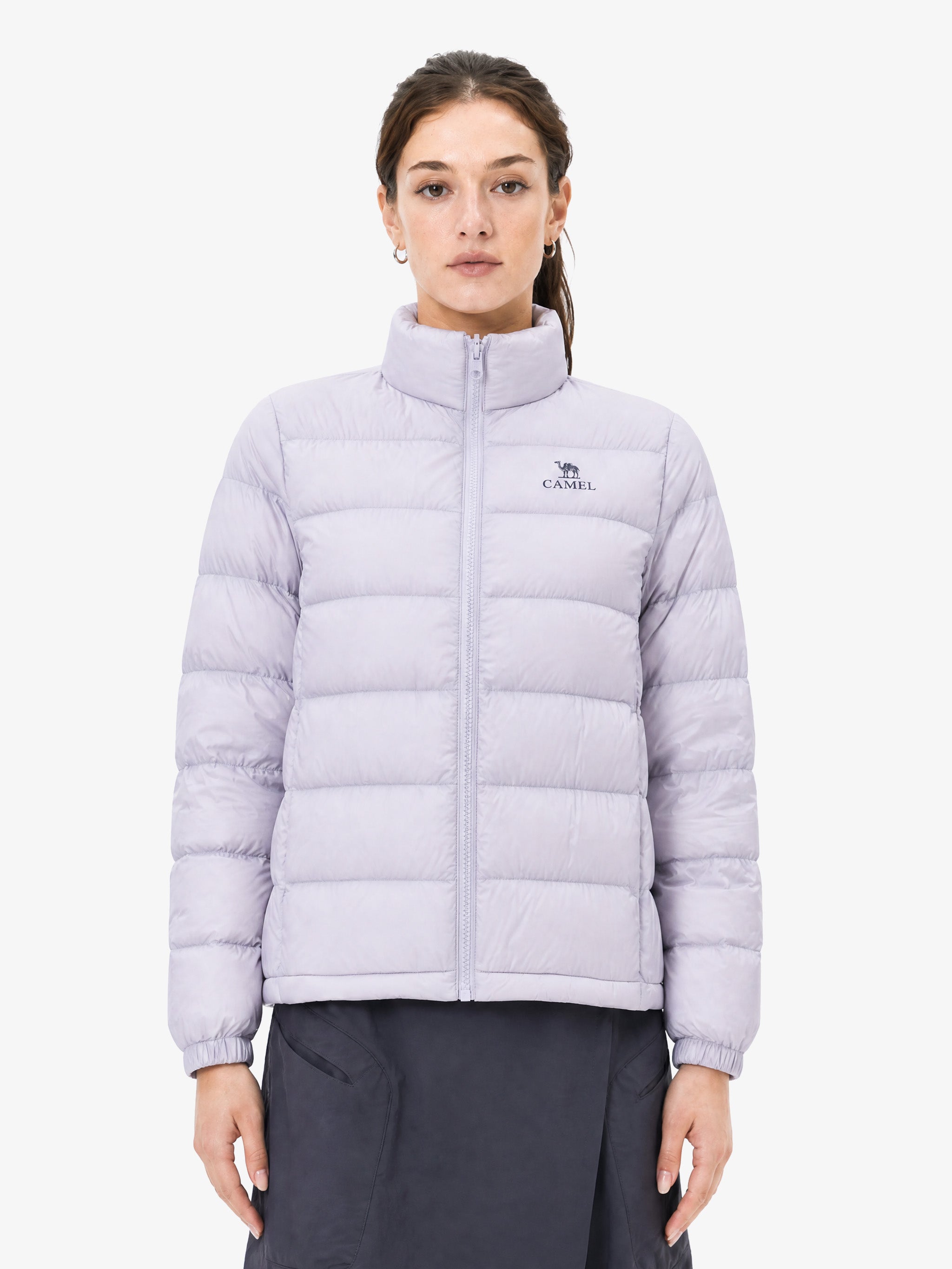 CAMEL Women's 3-in-1 Shell Jacket with Down Liner - A26CA6B050Y-zi+lan-9