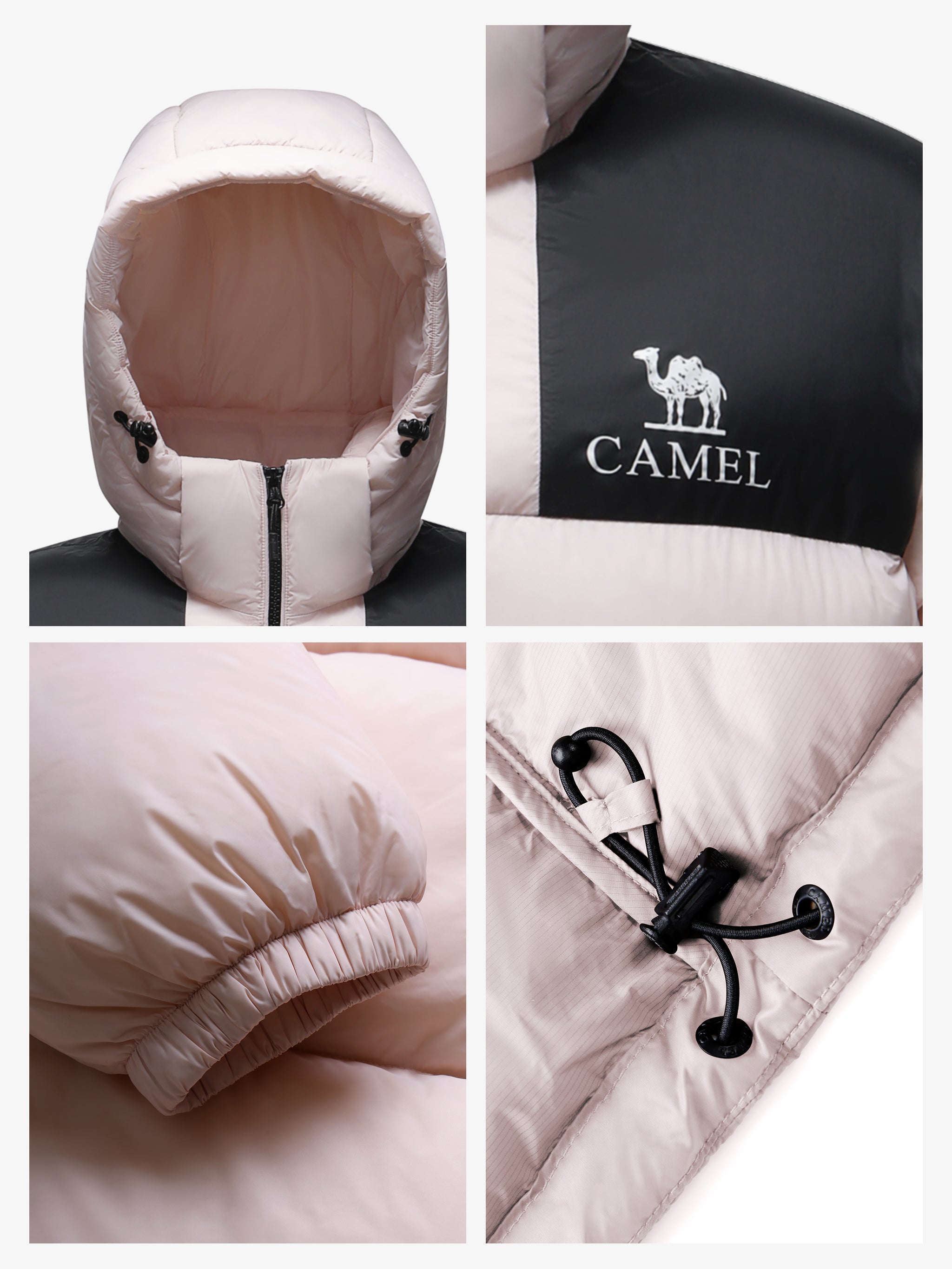 Colorblock Puffer Down Jacket