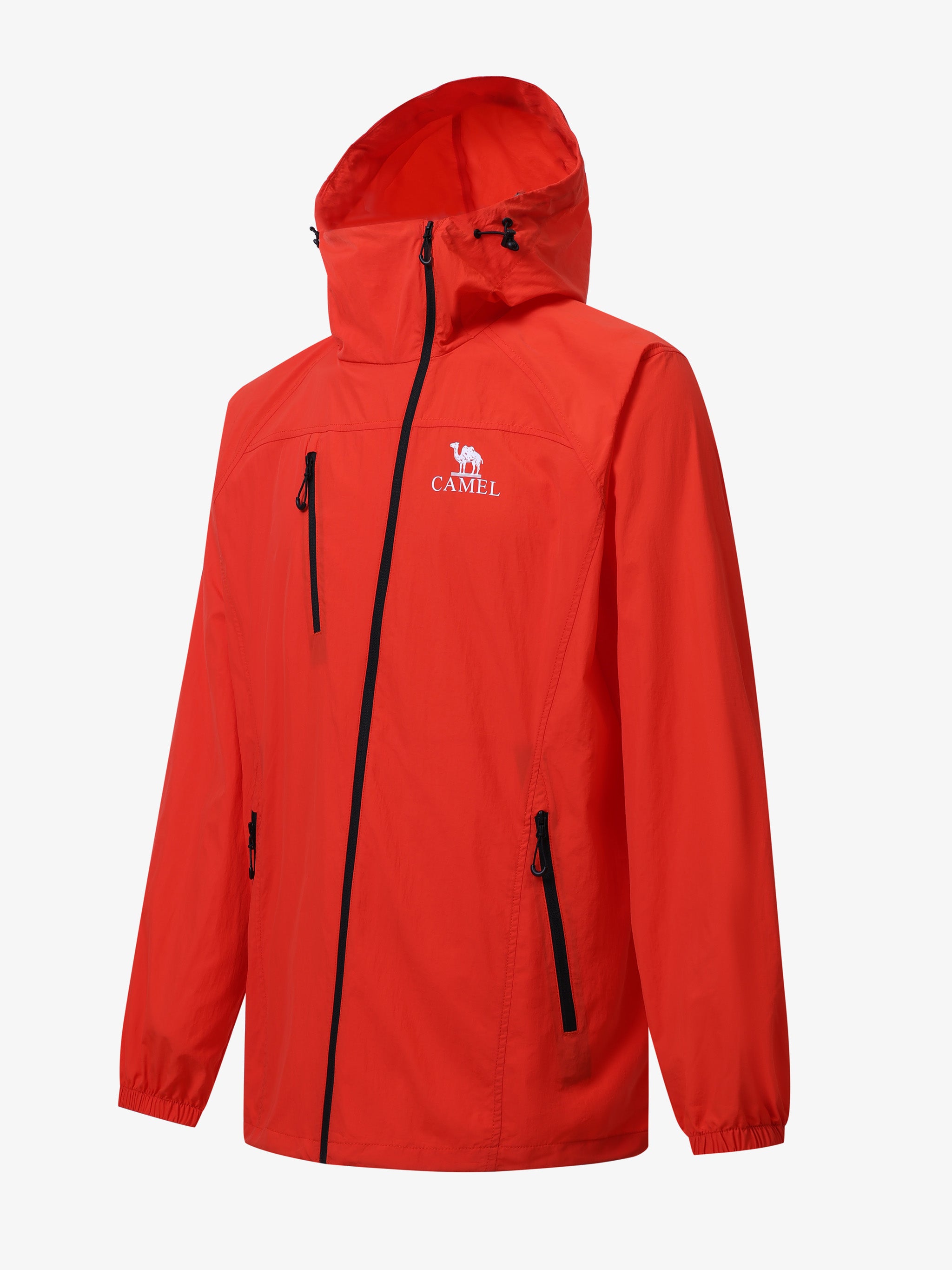 CAMEL Unisex Lightweight Hooded Outdoor Jacket - A35BA49003-cheng2