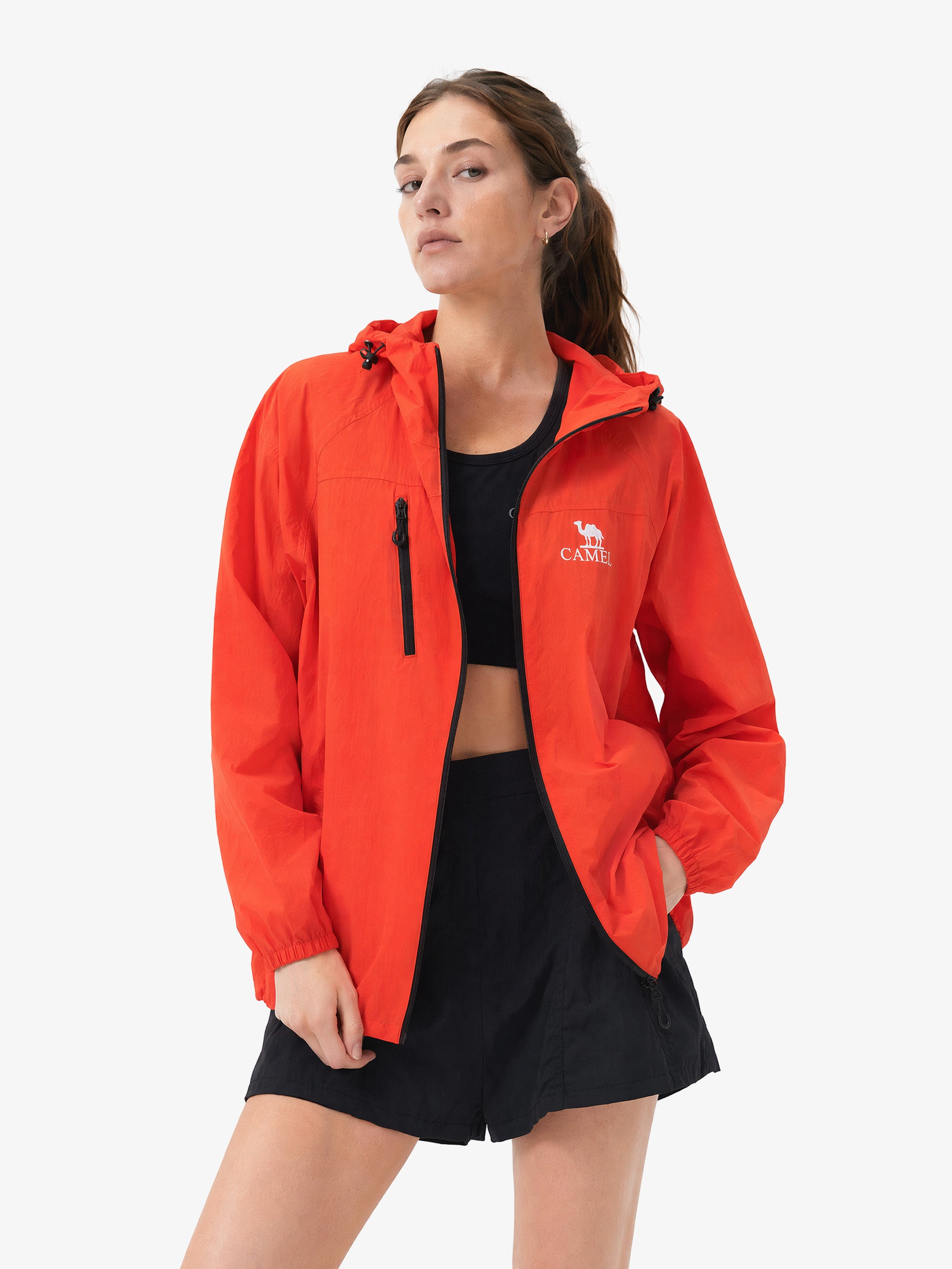 CAMEL Unisex Lightweight Hooded Outdoor Jacket - A35BA49003-cheng4