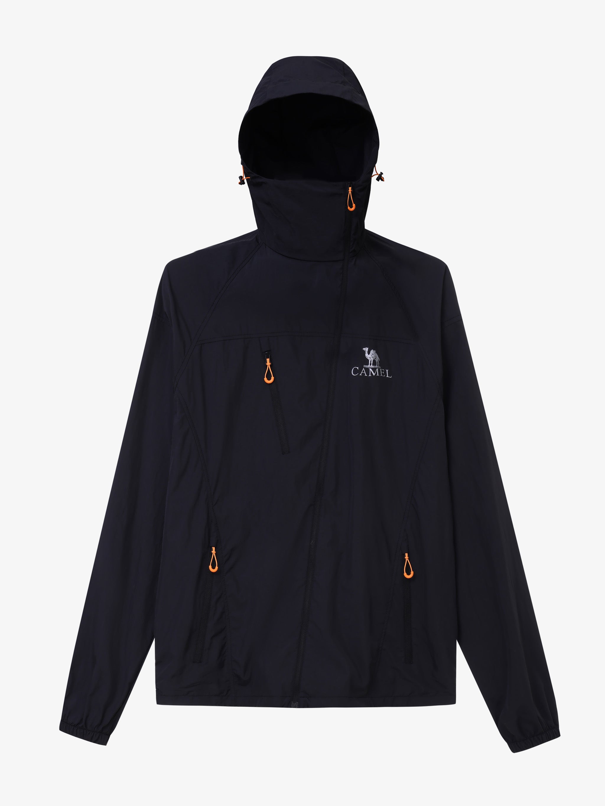 CAMEL Unisex Lightweight Hooded Outdoor Jacket - A35BA49003-hei1