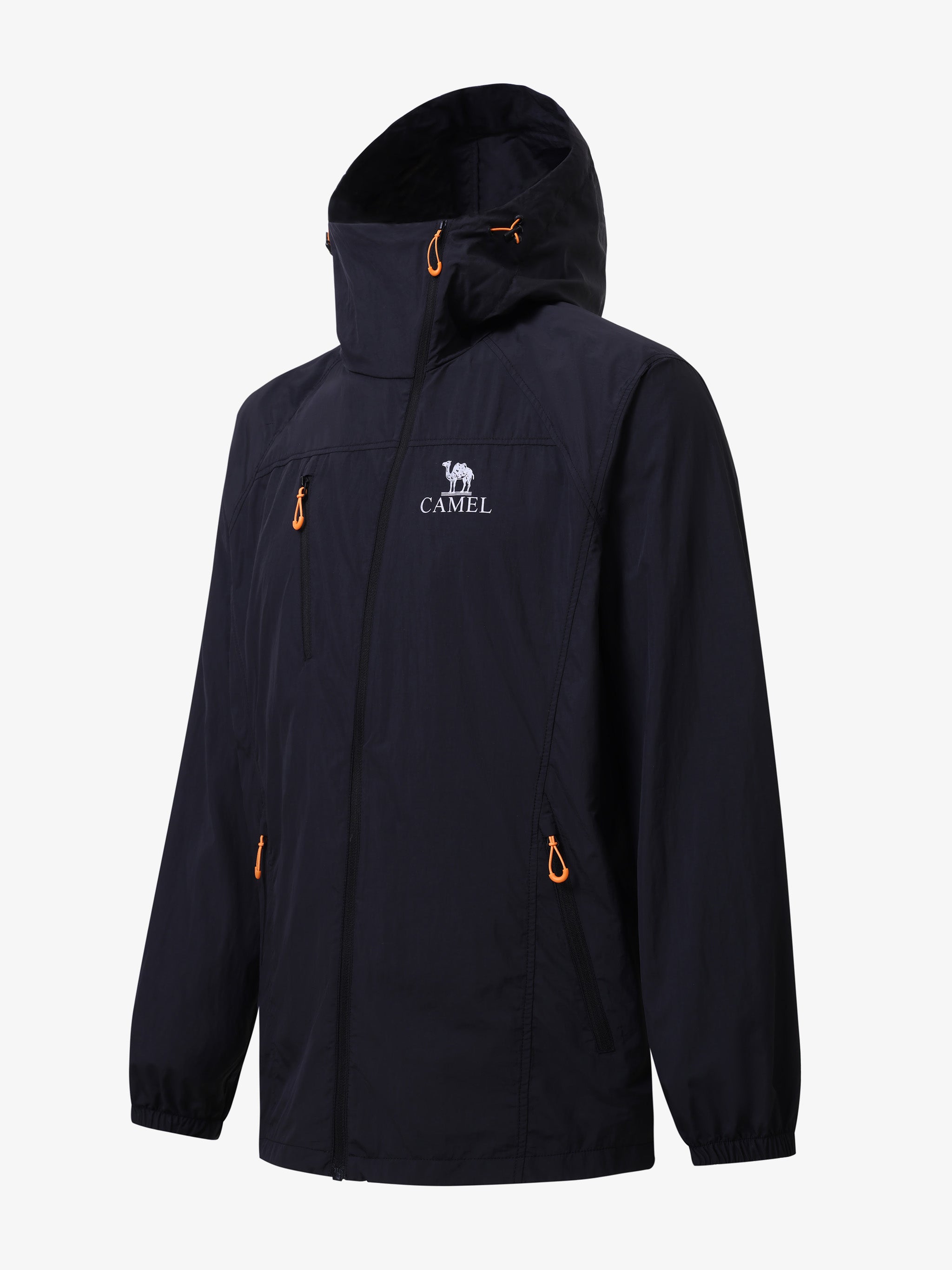 CAMEL Unisex Lightweight Hooded Outdoor Jacket - A35BA49003-hei2