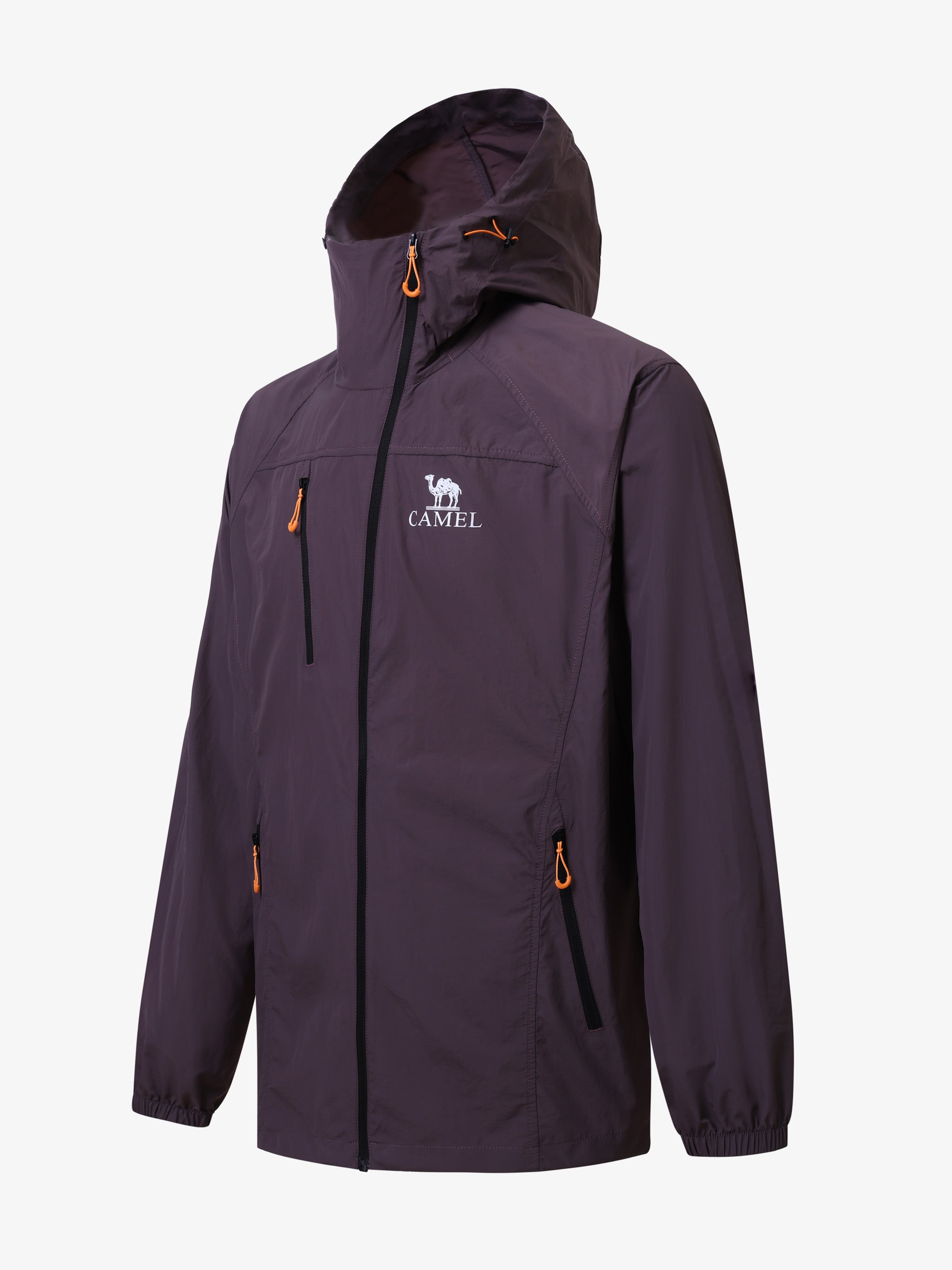CAMEL Unisex Lightweight Hooded Outdoor Jacket - A35BA49003-zi2