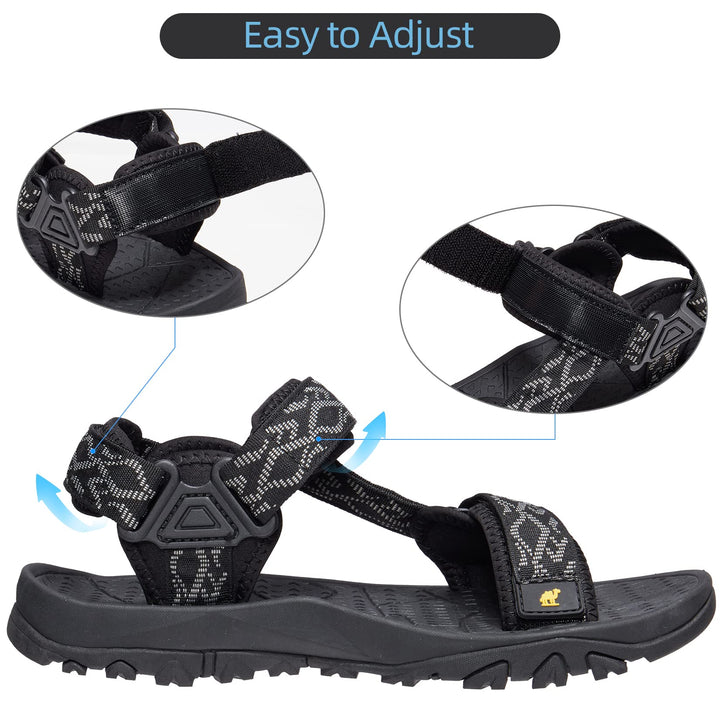 CAMELSPORTS Men’s Sandals Hiking Athletic Sandals Non-slip Water Sandals Comfortable Sport Sandals Open Toe Casual Beach Sandals