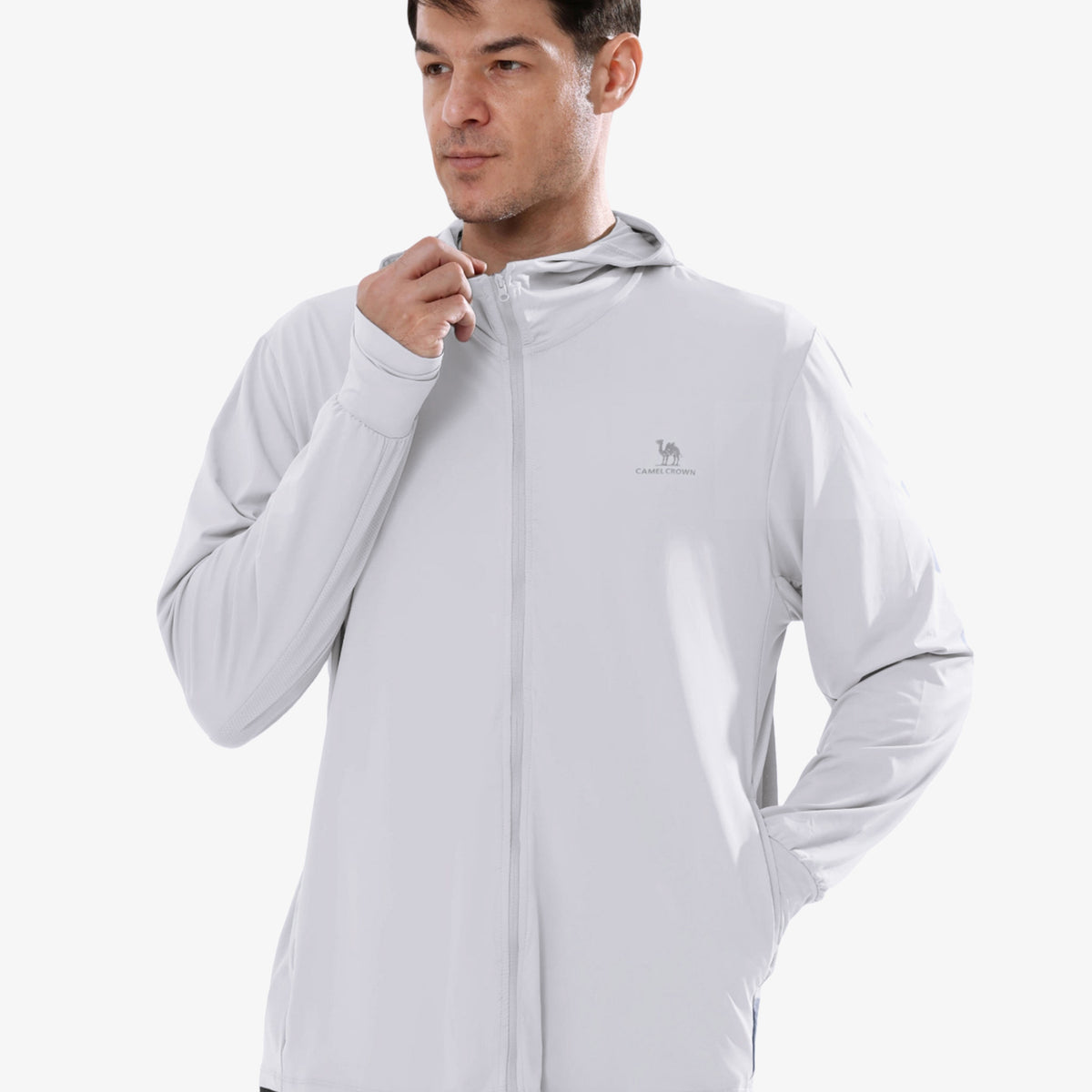Camel Crown Men's UPF 50+ Hooded Sun Jacket – camel outdoor