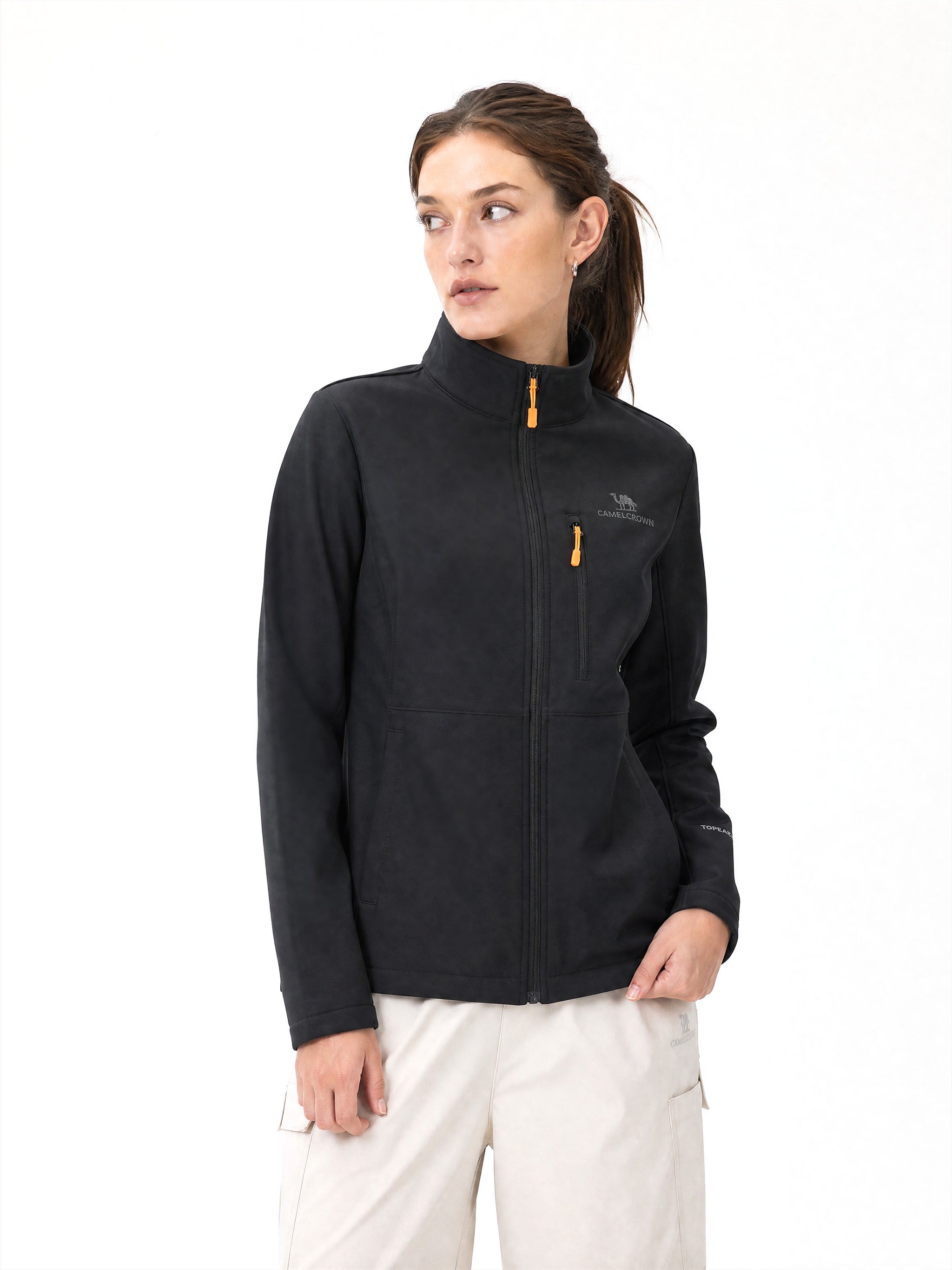 CAMEL Women's Softshell Jacket - Z26CZ35011-hei3