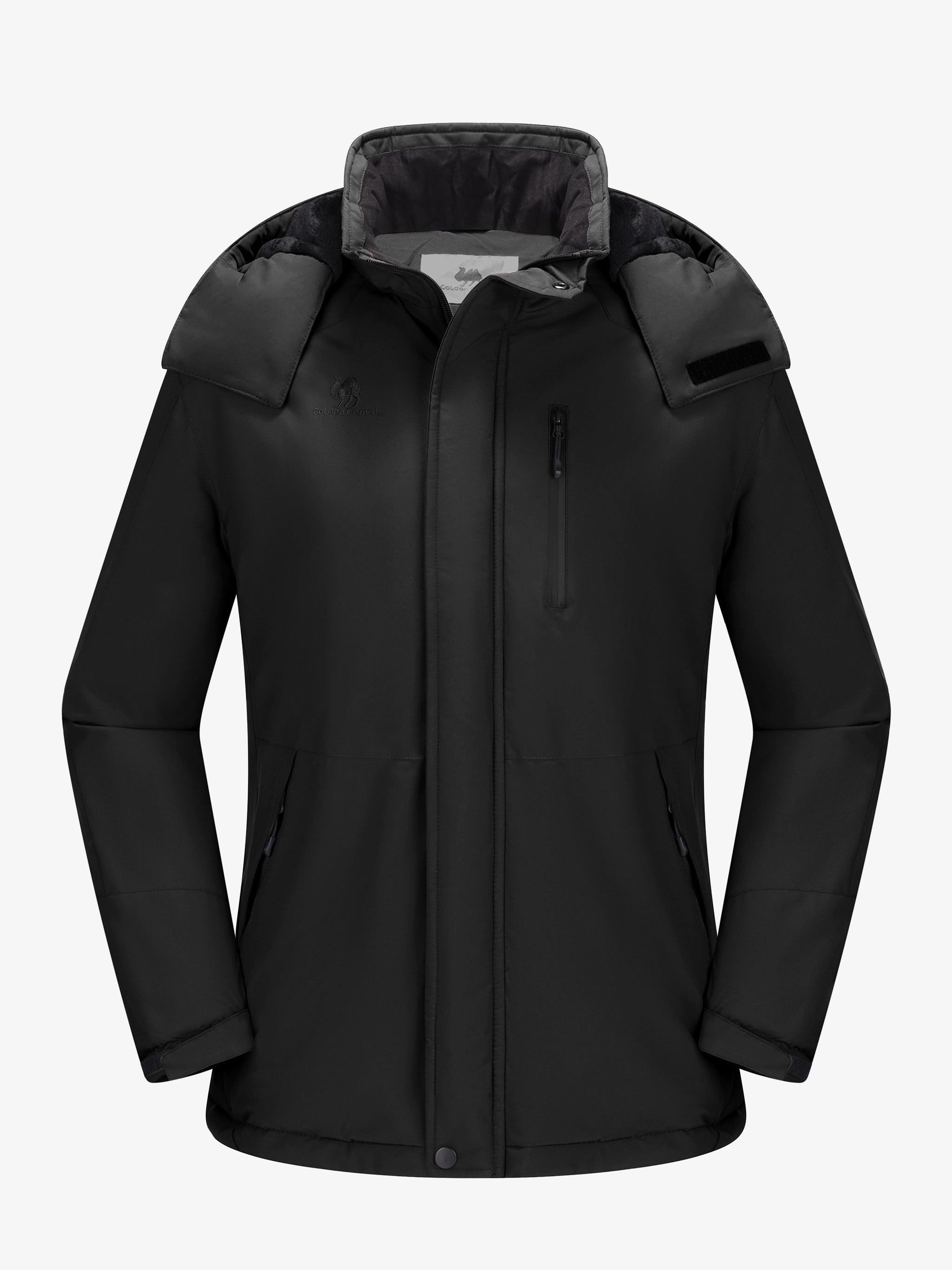 CAMEL Men's Padded Outdoor Jacket - ZA12264556H-hei1