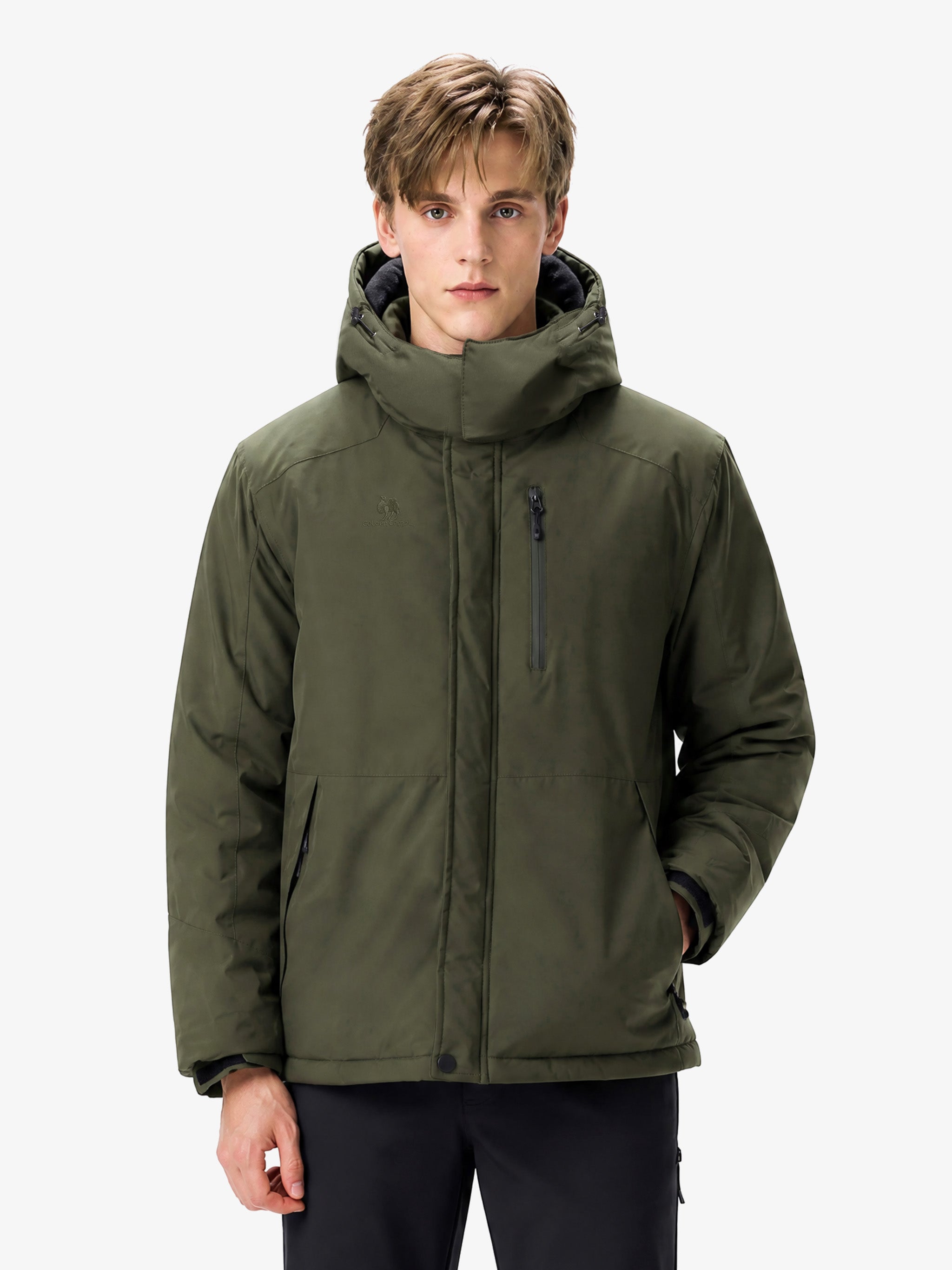 CAMEL Men's Padded Outdoor Jacket - ZA12264556H-lv5