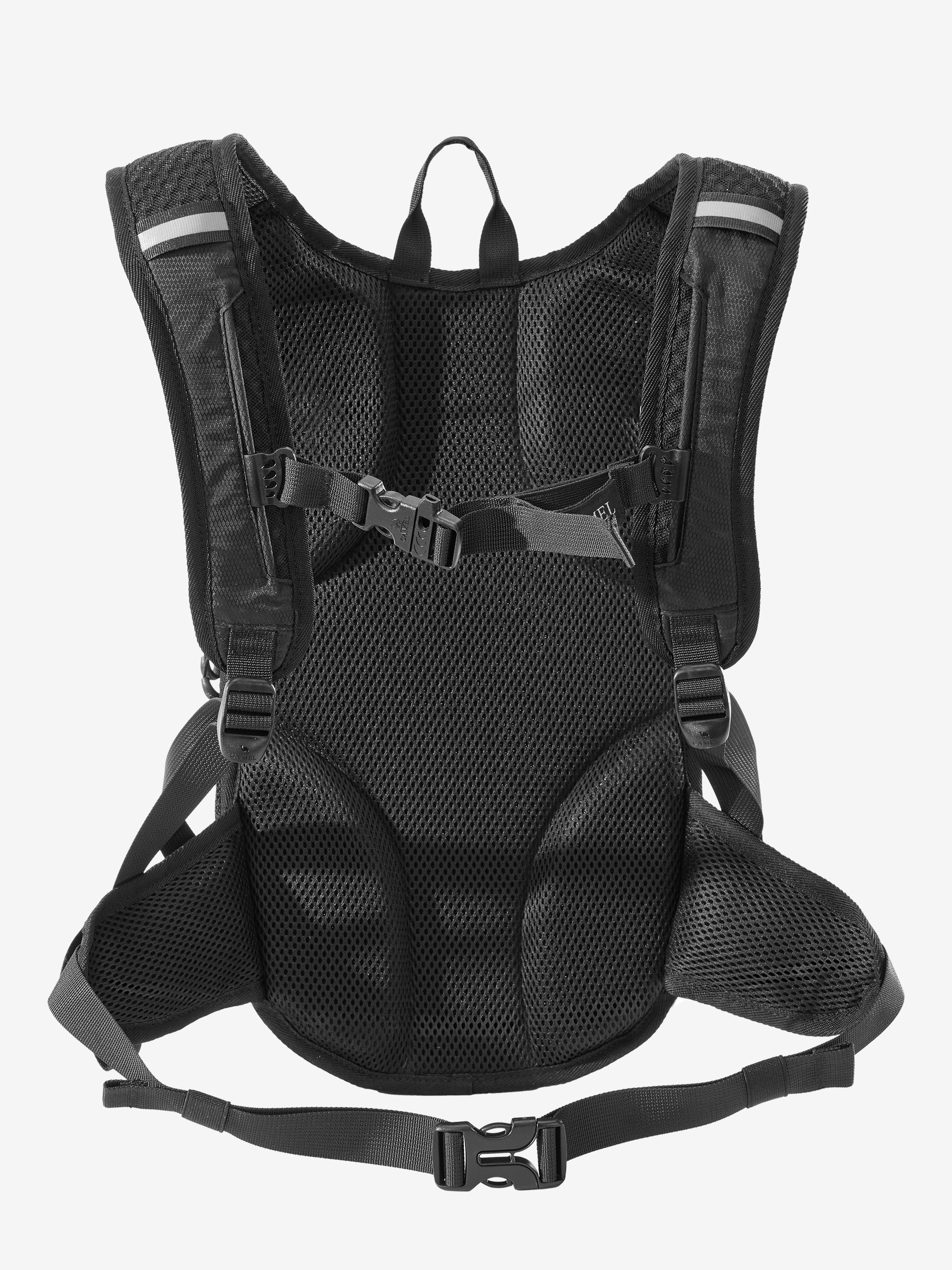 Back view of Camel 10L Ultralight Cycling Backpack, built for cycling urban use with lightweight and utility gear loops