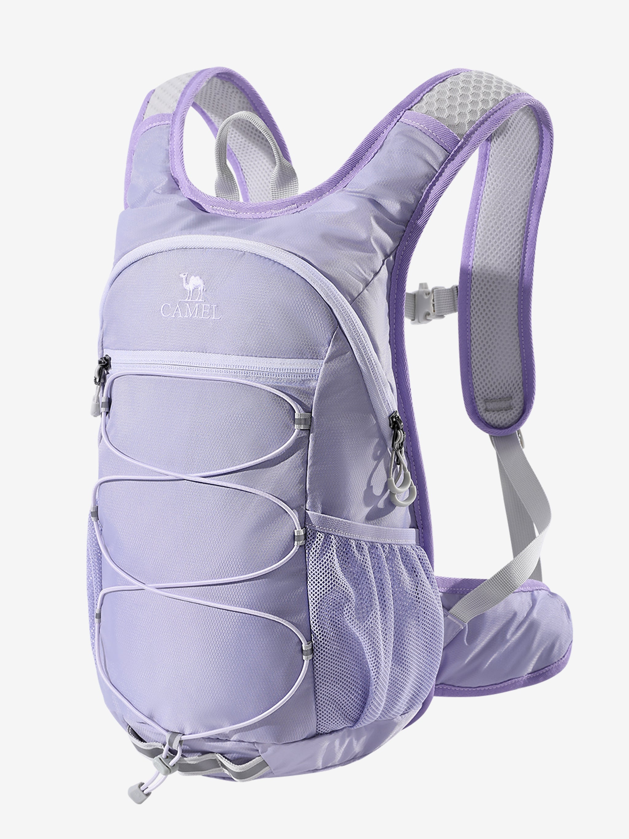 Camel 10L Ultralight Cycling Backpack in Purple color, built for cycling urban use with lightweight and utility gear loops