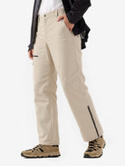Front view of Camel Cordura® Softshell Pants, built for hiking with water resistant softshell fabric and stretch fit