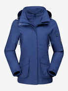 Camel Crown Women’s Arctic Sentinel Pro 3-in-1 Fleece Jacket in dark blue color, Waterproof, keep warm for women's hiking