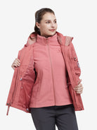 Front view of Camel Crown Women’s Arctic Sentinel Pro 3-in-1 Fleece Jacket, Waterproof, fleece inner locks in warmth