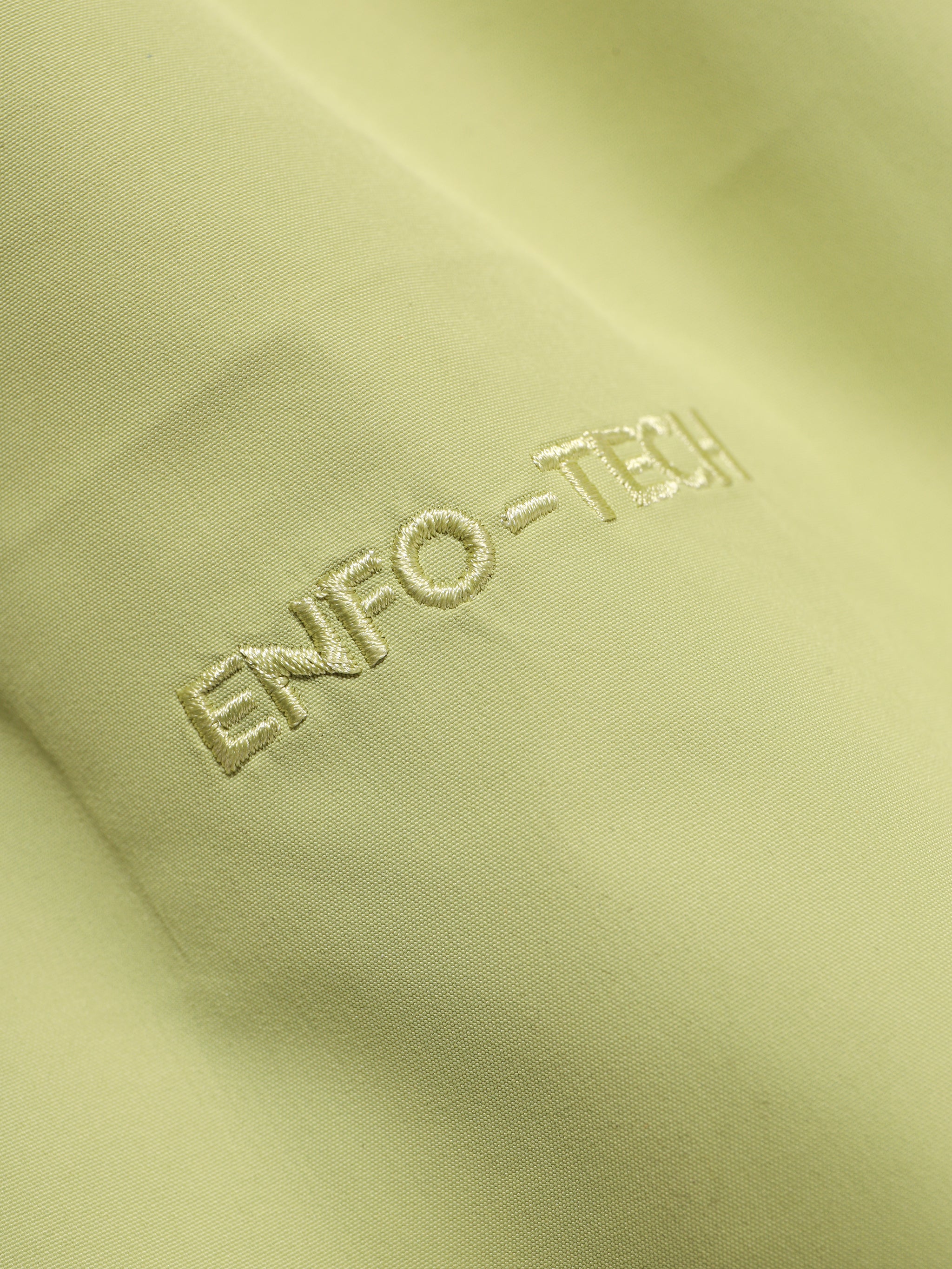Detail of Camel Interstellar Traverse Lightweight Shell Rain Jacket with breathable 3D ergonomic cut and rainproof
