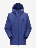 Camel Interstellar Traverse Lightweight Shell Rain Jacket in navy color, with breathable 3D ergonomic cut and rainproof