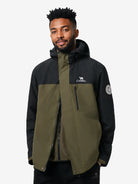 Front view of Camel Men’s Arctic Sentinel 3-in-1 Jacket Chest Pocket delivering waterproof, breathable, thermal performance.