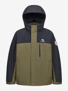 Camel Men’s Arctic Sentinel 3-in-1 Jacket Chest Pocket in color green & black, waterproof, breathable, thermal performance.