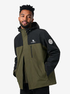 Side view of Camel Men’s Arctic Sentinel 3-in-1 Jacket Chest Pocket delivering waterproof, breathable, thermal performance.