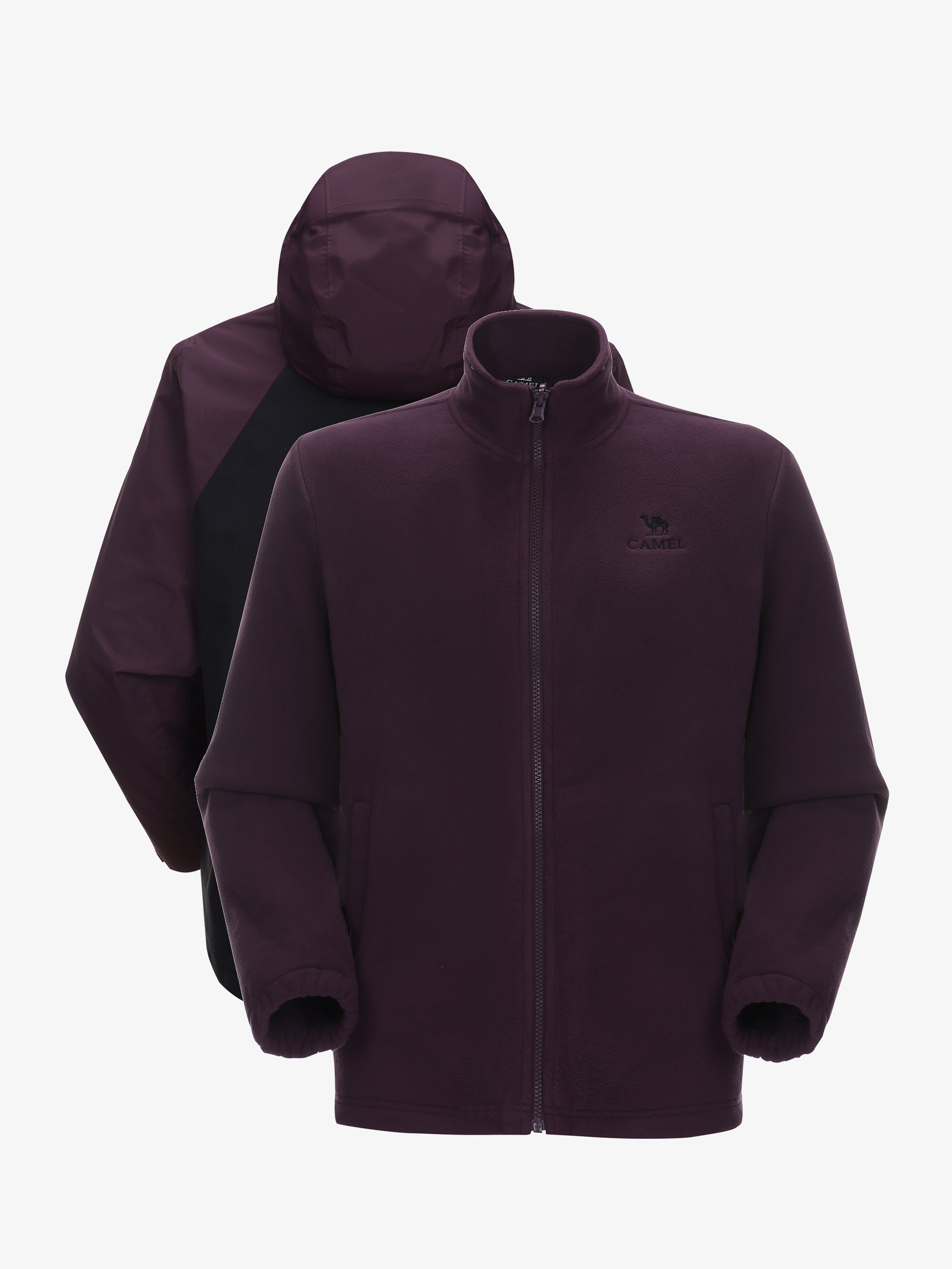 Liner of Camel Men’s Arctic Sentinel Elite Toray Dermizax® 3-in-1 Jacket windproof coat with far-infrared fleece