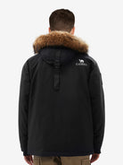 Back view of Camel Men’s ENFO-DWNTEK Down Jacket 85% goose down 650FP winter coat with DWR down protection for outdoor