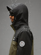 Waterproof show of Camel Men’s Arctic Sentinel Paneled 3-in-1 Jacket delivering breathable, thermal outdoor performance.