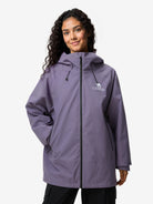 Front view of Camel Interstellar Traverse Shell Jacket,built for rain with breathable fabric and durable outdoor construction