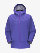 Camel Interstellar Traverse Toray Dermizax® Hardshell Jacket in purple color, featuring 3-layer construction for alpine use