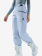 Side view of Camel TPU Snowboard Pants built with TPU membrane, high waterproof rating for snowboarding and winter travel