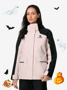 Front view of Camel Women’s 3-in-1 Arctic Sentinel Elite Jacket, duck down warmth and waterproof shell for city and trail
