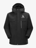 Camel Women’s Arctic Sentinel Paneled 3-in-1 Jacket in black color, built with waterproof outer shell and warm fleece liner