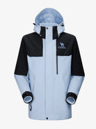 Camel Women’s Arctic Sentinel Paneled 3-in-1 Jacket in blue and black, built with waterproof outer shell and warm liner