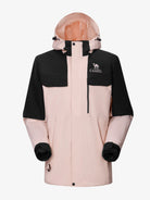 Camel Women’s Arctic Sentinel Paneled 3-in-1 Jacket in pink and black, built with waterproof outer shell and warm liner